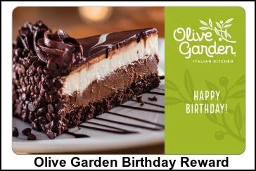 Olive Garden Birthday Reward